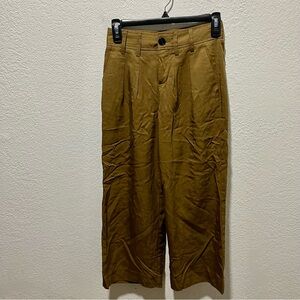 Banana Republic Brown Wide Leg Lyocell Trouser Pants